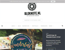 Tablet Screenshot of bloknote.nl